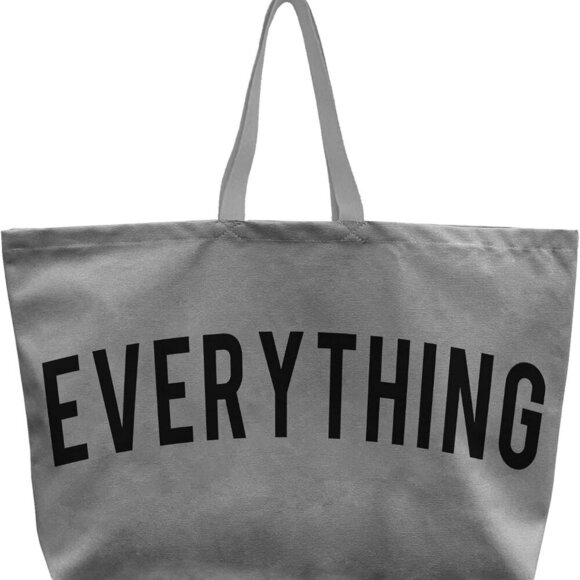 Canvas Tote Bag - Extra Large Shopping Beach Totes Bags Reusable Big Grocery Bag - Picture 1 of 6